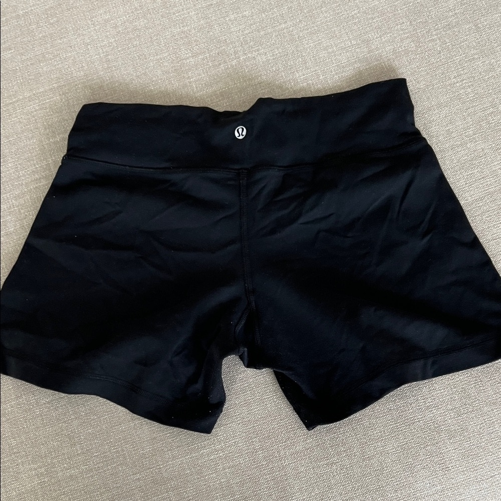 lululemon athletica Black Women's Athletic Shorts with Logo